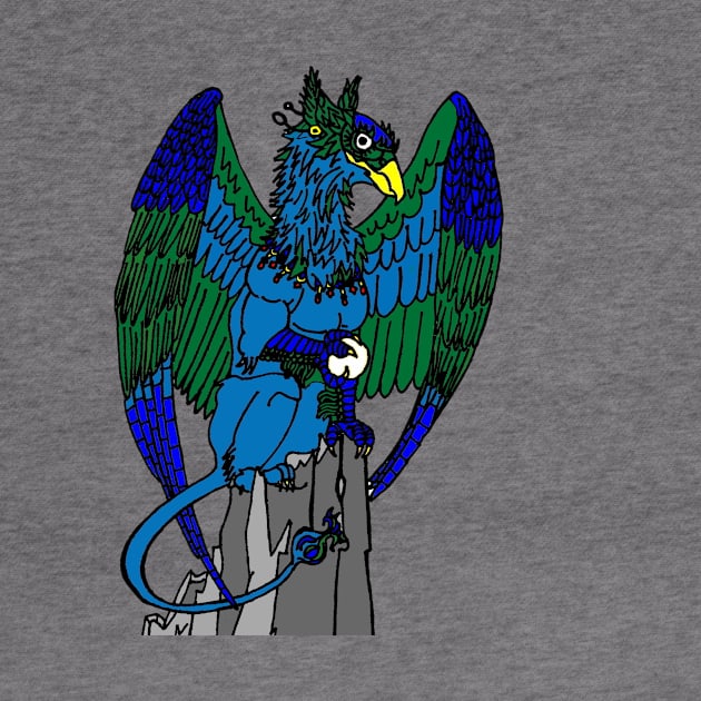 Blue Magical Griffon by imphavok